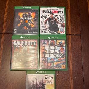 Xbox one lot of 5 video games